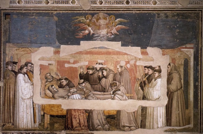 Bardi Chapel - The Funeral of Saint Francis, with the Physician Jerome Searching for the Stigmata